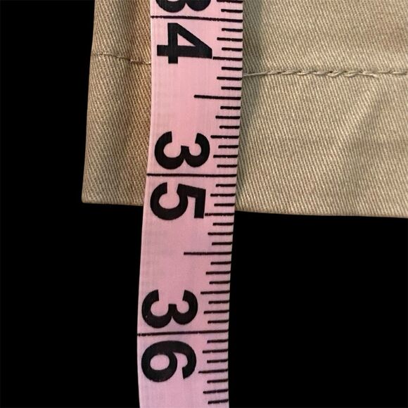 Christopher & Banks Signature Comfort Khaki Pants Tan 12 TALL (35x35) BRAND NEW - Picture 10 of 11
